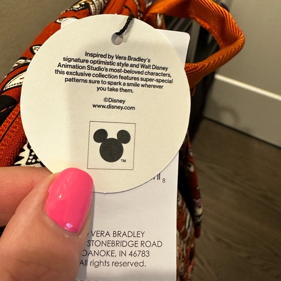Vera Bradley Disney Essential Large Quilted Backpack NWT - Picture 6 of 14